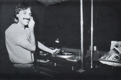 Lou DiVito in Bistro's DJ booth