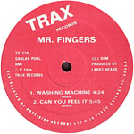 Mr. Fingers: Washing Machine/Can You Feel It? label