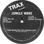 Jungle Wonz: Time Marches On label