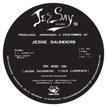 Jesse Saunders On and On repress label